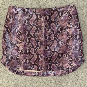 Wild Honey Faux Leather Skirt